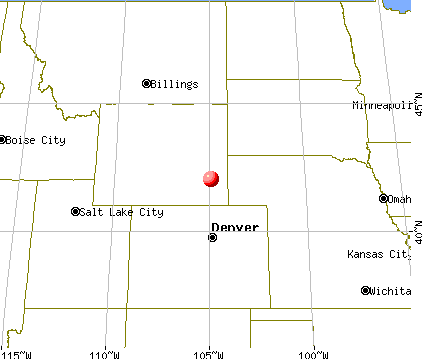 Y-O Ranch, Wyoming map
