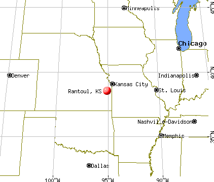 Rantoul, Kansas map
