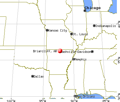 Briarcliff, Arkansas map