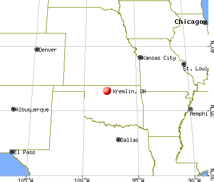 Kremlin, Oklahoma map