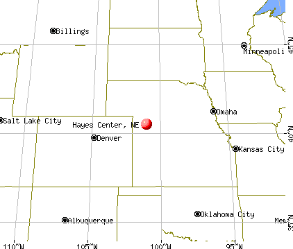 Hayes Center, Nebraska map