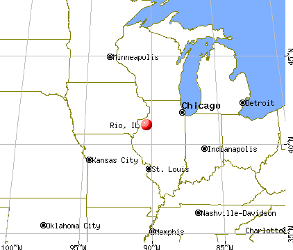 Rio, Illinois map