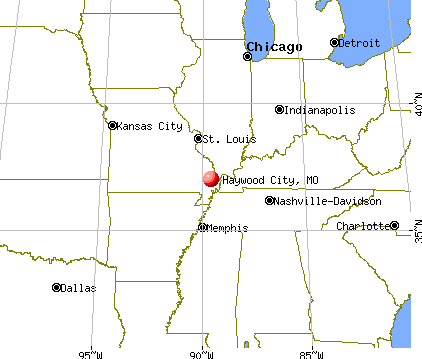 Haywood City, Missouri map