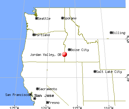 Jordan Valley, Oregon map