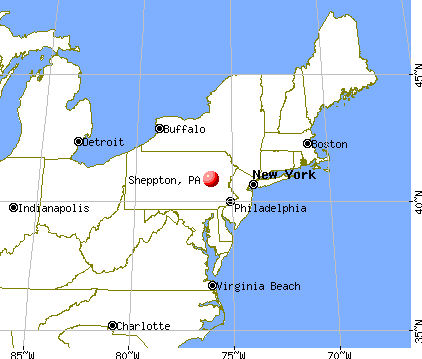 Sheppton, Pennsylvania map