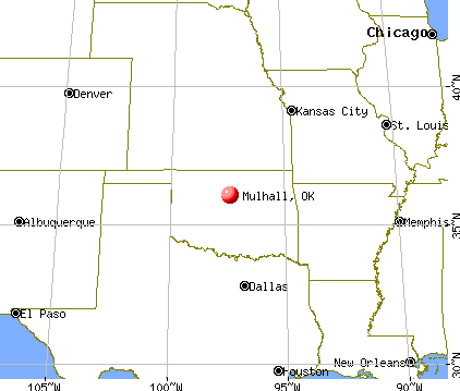 Mulhall, Oklahoma map
