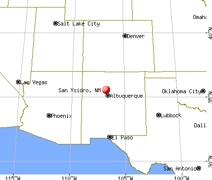 San Ysidro, New Mexico map