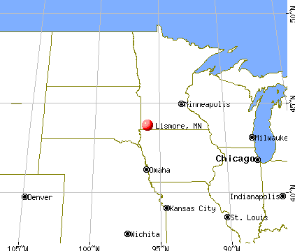 Lismore, Minnesota map