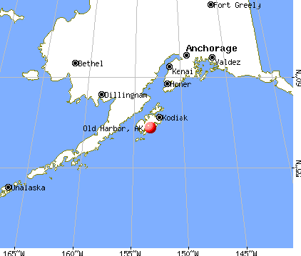 Old Harbor, Alaska map