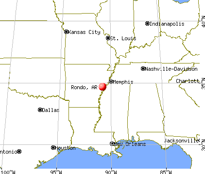Rondo, Arkansas map