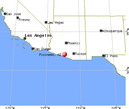 Pisinemo, Arizona map