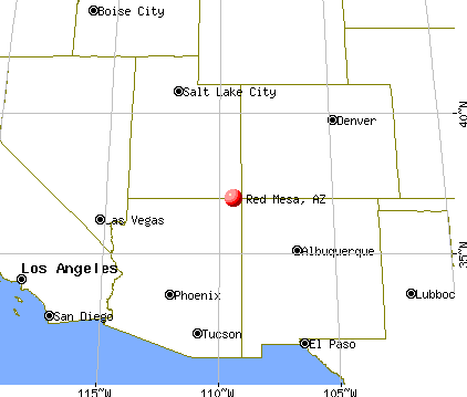 Red Mesa, Arizona map