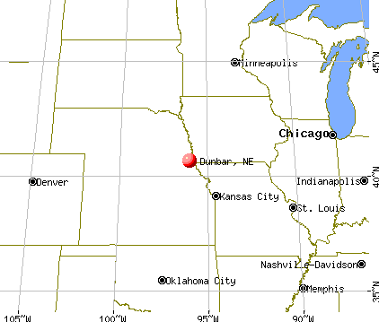 Dunbar, Nebraska map