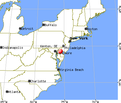 Kenton, Delaware map