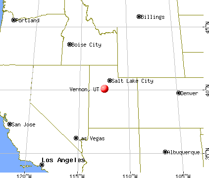 Vernon, Utah map