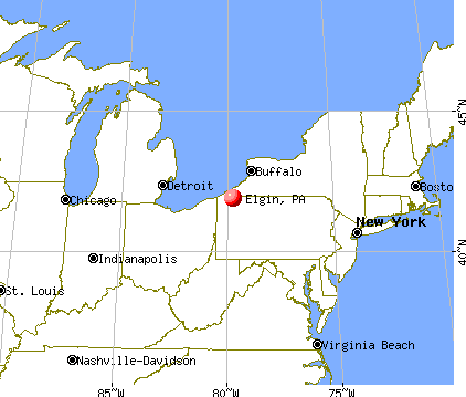 Elgin, Pennsylvania map