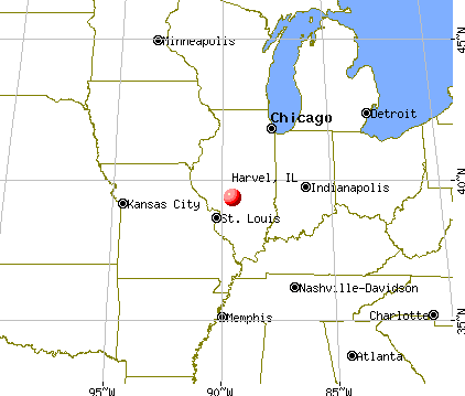 Harvel, Illinois map