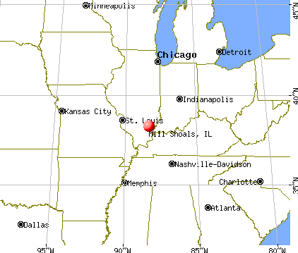 Mill Shoals, Illinois map