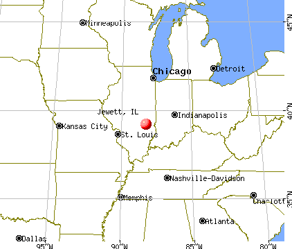 Jewett, Illinois map