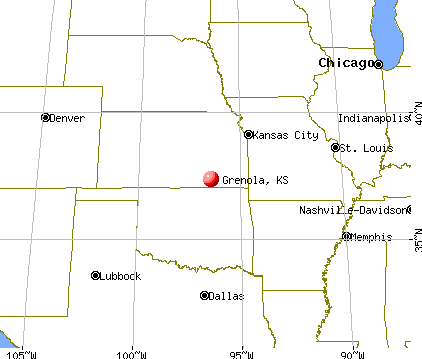 Grenola, Kansas map