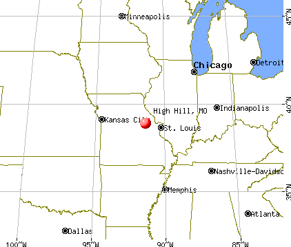 High Hill, Missouri map