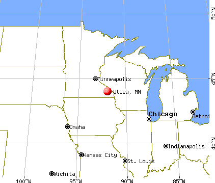 Utica, Minnesota map