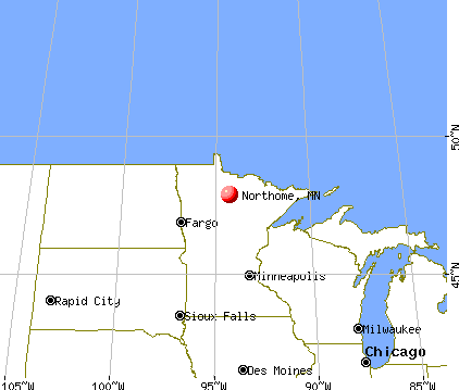 Northome, Minnesota map