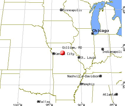 Gilliam, Missouri map