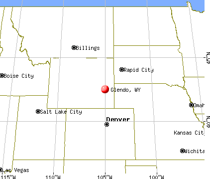 Glendo, Wyoming map