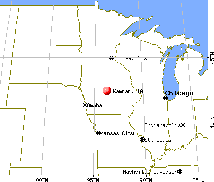 Kamrar, Iowa map