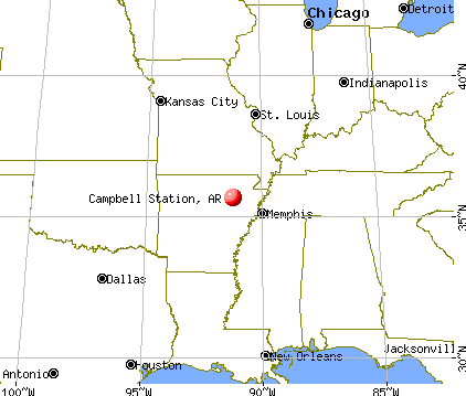 Campbell Station, Arkansas map