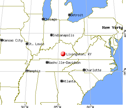 Livingston, Kentucky map