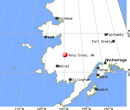 Holy Cross, Alaska map