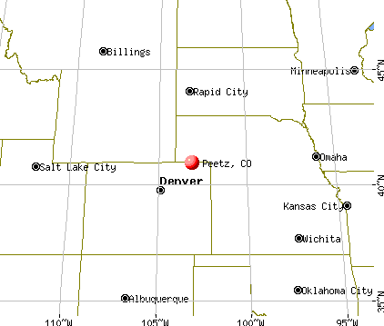 Peetz, Colorado map