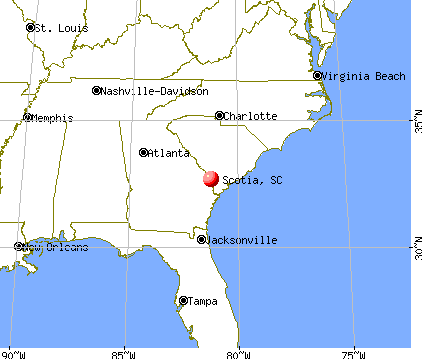 Scotia, South Carolina map