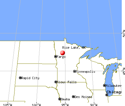 Rice Lake, Minnesota map
