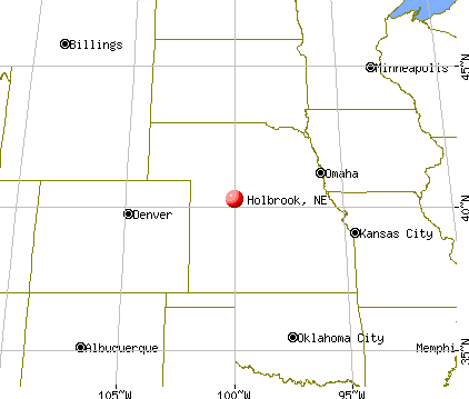 Holbrook, Nebraska map