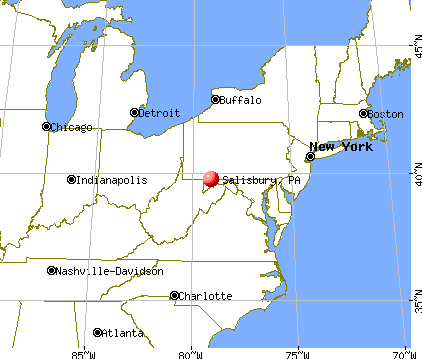 Salisbury, Pennsylvania map