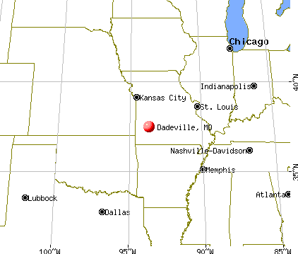 Dadeville, Missouri map