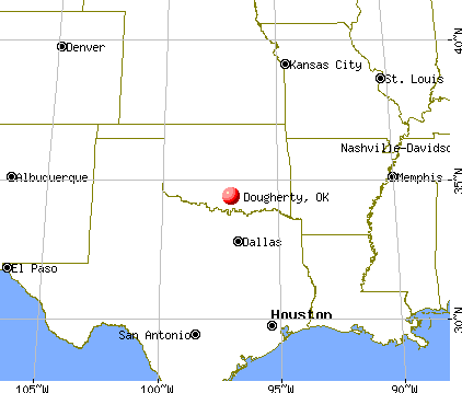 Dougherty, Oklahoma map