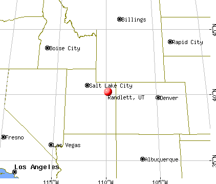 Randlett, Utah map