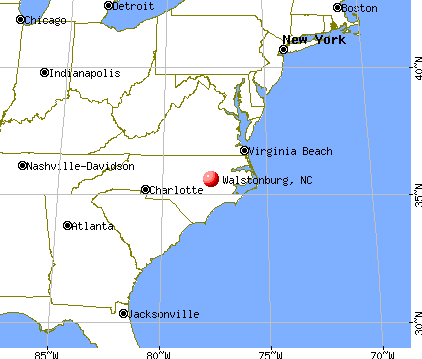 Walstonburg, North Carolina map