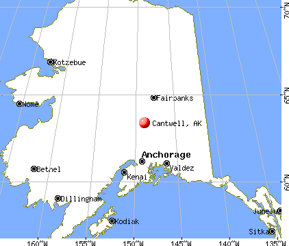Cantwell, Alaska map