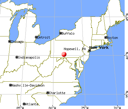 Hopewell, Pennsylvania map