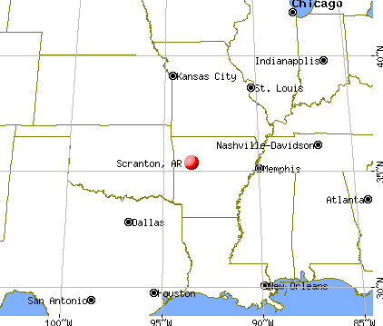Scranton, Arkansas map
