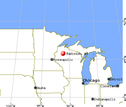 Radisson, Wisconsin map