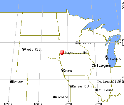 Magnolia, Minnesota map