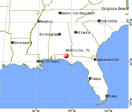 Westville, Florida map