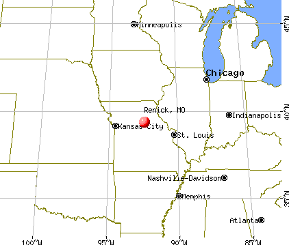 Renick, Missouri map
