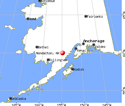 Nondalton, Alaska map